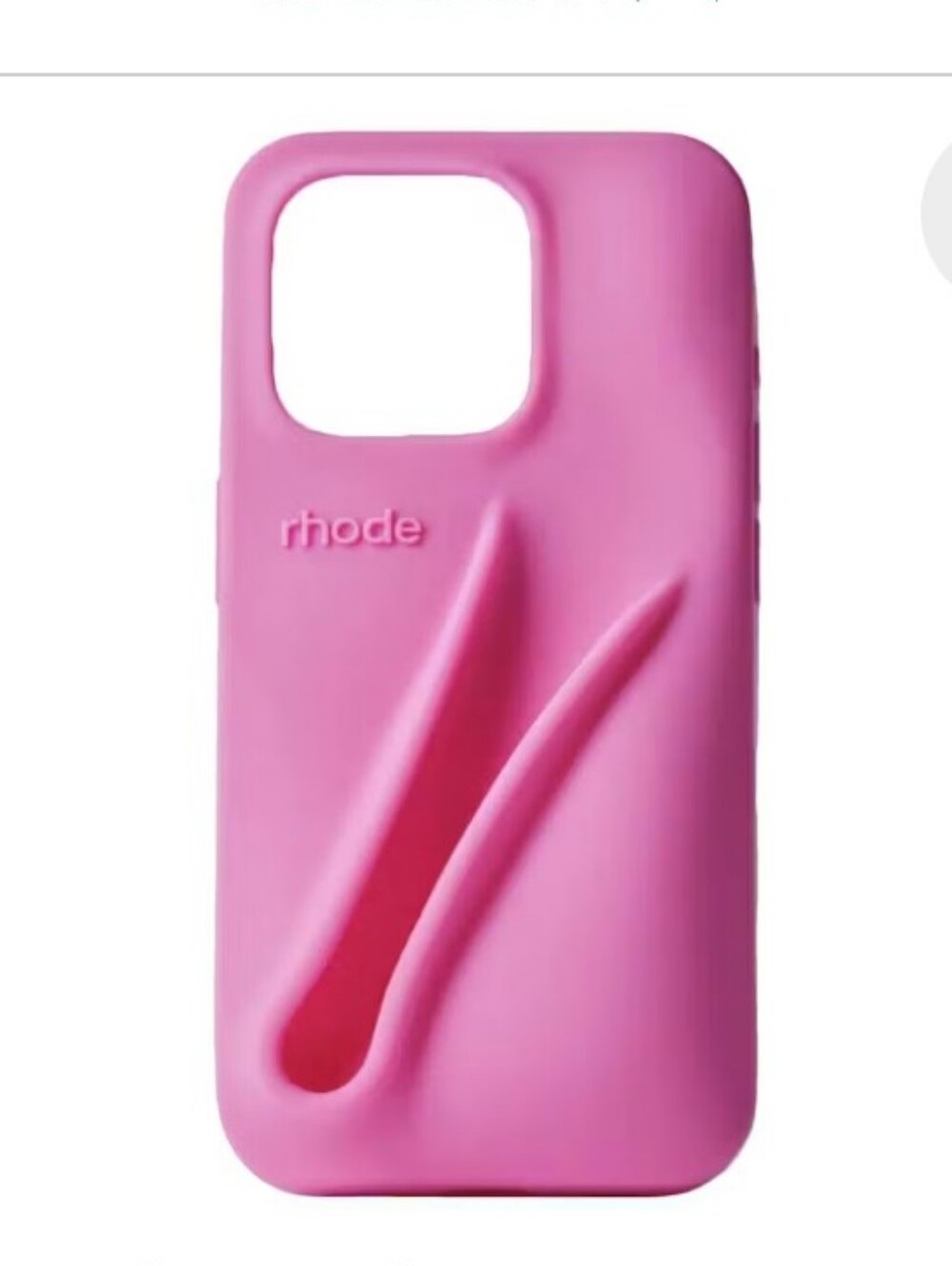 NWOT Rhode Lip Gloss Silicone Full Protective Phone Case Cover iPhone $38 PINK